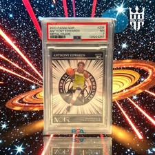 2020 Panini Noir Anthony Edwards - ALL STAR MVP! #234 METAL FRAME /25 RC PSA 7🔥