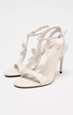 Zara Heeled Sandals Size 6 Eu 39