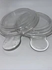 2 X Corning Ware Pyrex P-150-C Grab It Clear Glass Replacement Lid Only