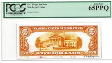 JSG Boggs Art Note - Non-Legal Tender - Hand Drawn PCGS 65 PPQ