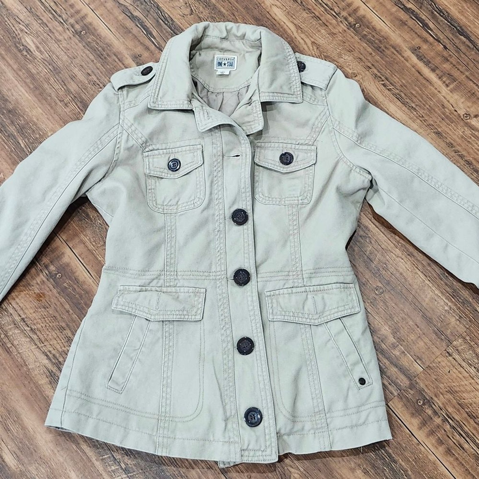 Converse Button-Up Jacket- size small - image 1