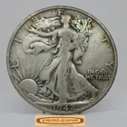 1942-S Walking Liberty Half Dollar, 90% Silver - #C59295NQ