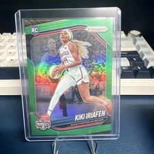 2025 Panini Prizm WNBA KIKI IRIAFEN Rookie RC Green Prizm #72 Washington Mystics