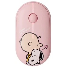 ROYCHE Peanuts Snoopy Multi-Pairing Tri-Mode Wireless Silent Mouse  pink