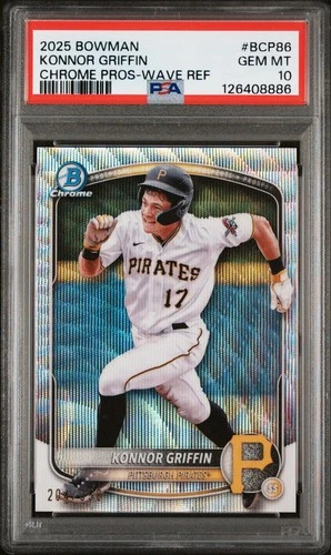 2025 Chrome pros-wave ref KONNOR GRIFFIN Rookie 204/350 PSA 10 #BCP86