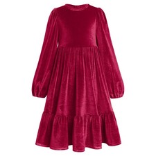 Kids Toddler Baby Girls Velvet Dress Princess Pageant Birthday Christmas Part...