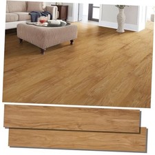 Peel and Stick Floor Tile Vinyl Flooring, Waterproof Vinyl 36 pcs Burlywood