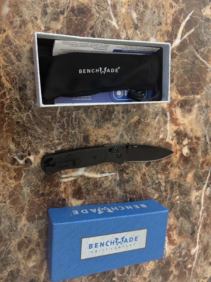 Benchmade Bugout 535BK-2 — черная ручка CF-Elite | сталь CPM-S30V, НОВАЯ В КОРОБКЕ - Изображение 2 из 4