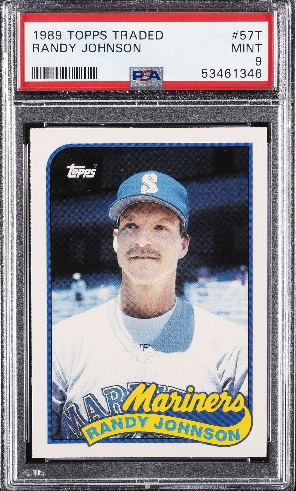 1989 TOPPS TRADED #57T RANDY JOHNSON PSA 9