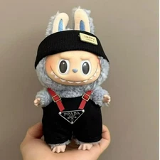 Labubu 2 pc outfit, overalls and hat, no doll