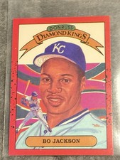 ERROR CARD -Donruss Diamond Kings Bo Jackson #1 1989 Kansas City Royals 