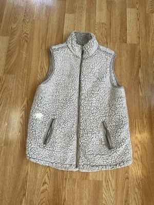 Thread & Supply Soft Gray Sherpa Vest Women s M