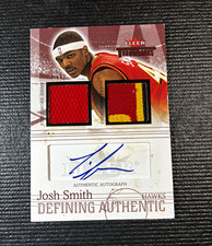 2004-05 Fleer Throwbacks Josh Smith RC Auto Dual Patch 01/42 READ DAA-JS