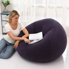 Large Lazy Inflatable Sofa Chairs PVC Lounger Bean Bag Sofas Pouf Puff Couch