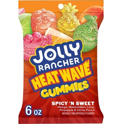 JOLLY RANCHER Heat Wave Spicy Sweet Gummies Fruit Candy 6 oz