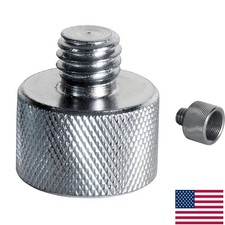 3/8" Male to 5/8" Female Adapter - Metal Mic Stand Connector for All Stands