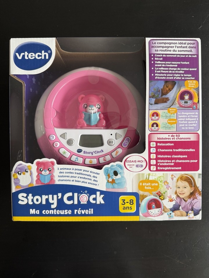 VTech Story'Clock Ma conteuse réveil interactif histoires 3-8 ans 80-621955