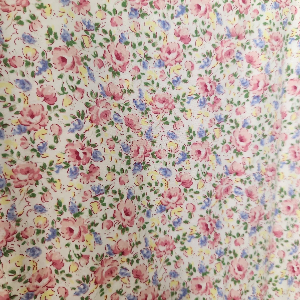 Vestido Polo Ralph Lauren Niña Talla 10 Rosa Floral 100% Algodón Popelina Falda Completa Foto 4 de 4