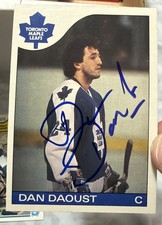 DAN DAOUST SIGNED 1985 O PEE CHEE MAPLE LEAFS HOCKEY CARD