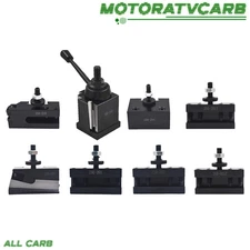 ALL-CARB BXA 250-222 Wedge Type Tool Post Swing Dia 10 - 15" W. 7PC Tool Holders