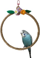 Bird Swing Toy,Hemp Rope Parakeets Cage Hangin