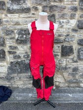 Musto HPX Gore-tex Pro Ocean Technology Red Salopettes Small