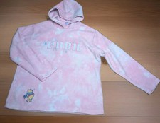 Disney Winnie the Pooh Hoodie Pink Tye Dye Women s XL Spell Out Embroidery