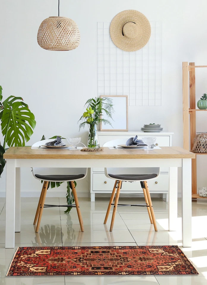 2'11" x 6'3" Traditional Vintage Hand Knotted Area Rug Oriental Wool Carpet - Image 2 of 4