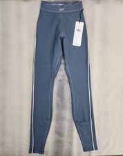 Alo Yoga Airlift High-Waist Suit Up Leggings Bluestone/White Women's XXS New