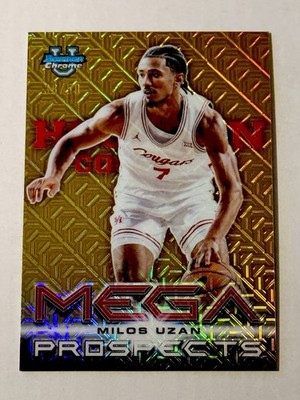2025 Bowman Chrome Mega Prospects True Gold Mojo Refractor Milos Uzan /50 RC
