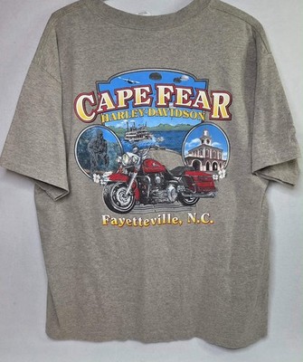 Vintage Harley Davidson T-shirt Cape Fear Fayetteville N.C. Eagle USA Made 22/26