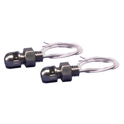 2 x Illuminated Light Stainless Steel 12V Head Bolts - Satin Finish