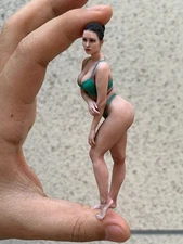 3D Printed Miniatures Figure 1:16 Beauty Model Sculpture Scene For Car Vehicles