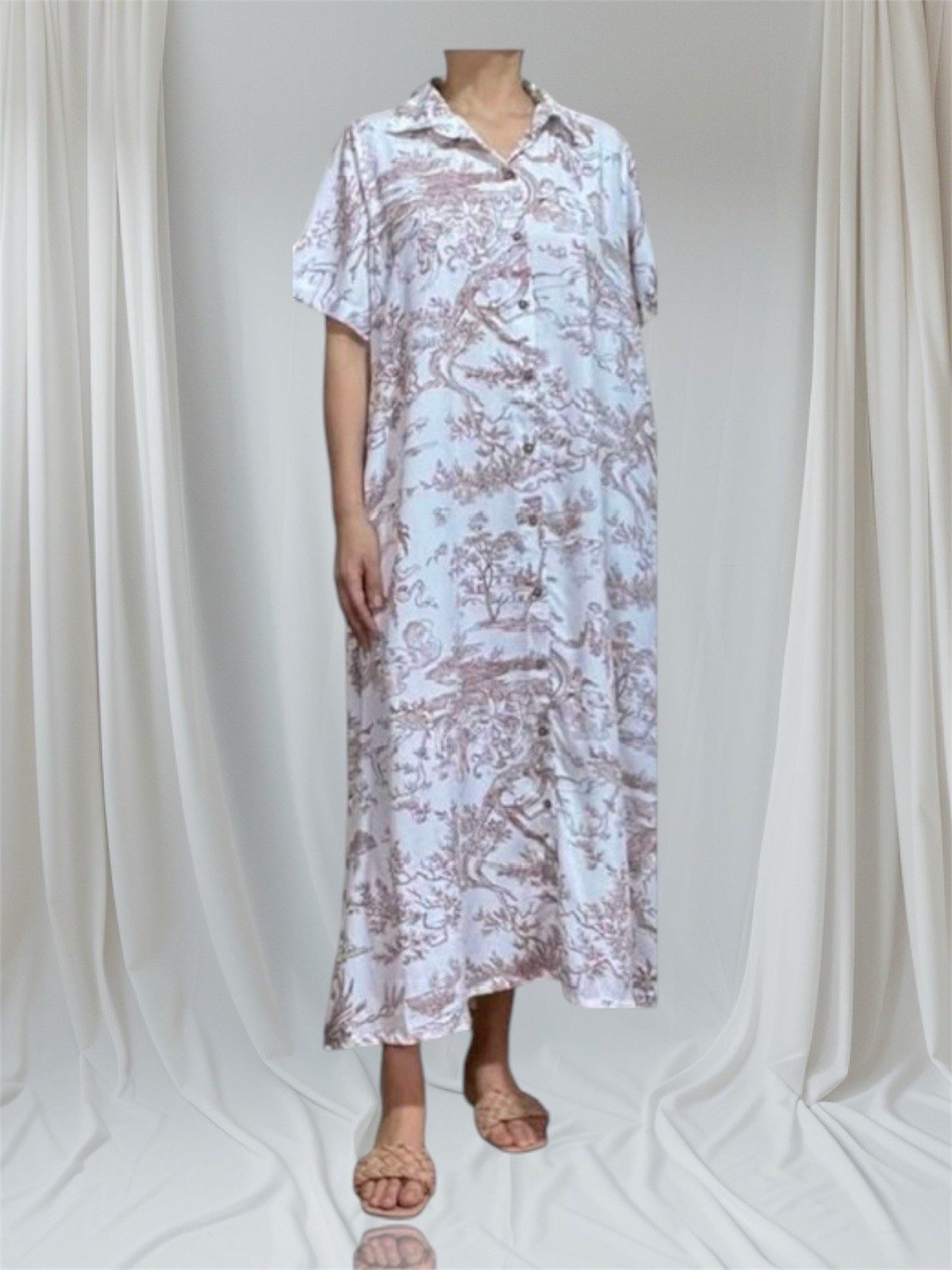 NEW Brown Toile Maxi