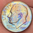2023-D Roosevelt Dime Beautiful Brilliant Rainbow Toned Coin   #6