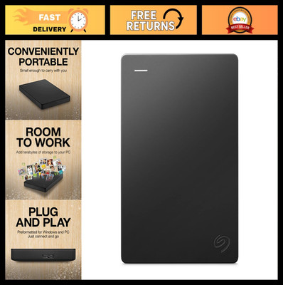 2TB Portable External Hard Drive - USB 3.0 for PC, Mac, PlayStation, Xbox - 1-Ye