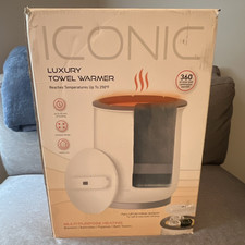 ICONIC Luxury Towel Warmer, Dry Heat, White, Up to 250 F for Towels BRAND NEW