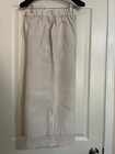 For Cynthia Medium Linen Lace Hem Pockets Elastic Waist Cropped Pants — photo 7