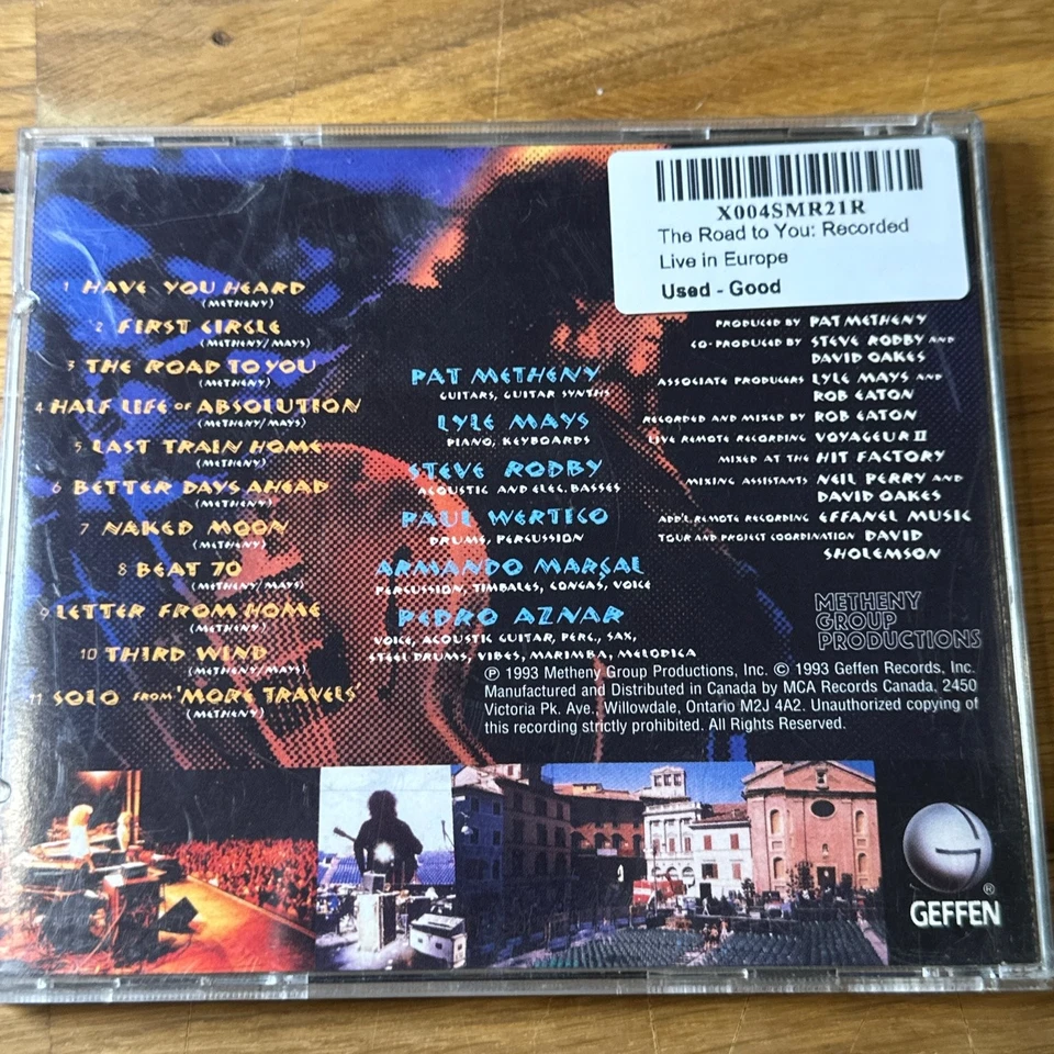 Pat Metheny Group - The Road To You CD 1993 Live Jazz Geffen - Image 3 of 3