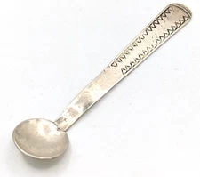 Antique VTG Silver Southwest Native American Medicine Souvenir Miniature Spoon