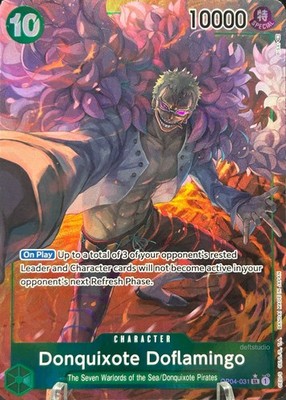   Donquixote Doflamingo   OP04-031 Alt Art Holo Kingdoms One Piece TCG NM