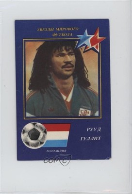 1990 Soviet Stars of Global Football Pocket Calendars Ruud Gullit 7ez