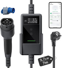Carichino Auto Elettrica APP 3,7Kw 7M 6–16A, Caricatore Auto Elettrica Portatile