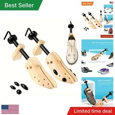 1 2Pc Shoe Stretcher Women And Men'S Shoe Widener Wooden Expander For Wide Feet