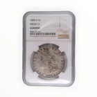 1880 Morgan Micro O Genuine Silver $1 Dollar