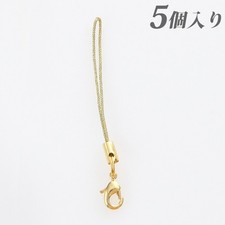 Gold Strap Hardware with Lobster Clasps (5 pcs)