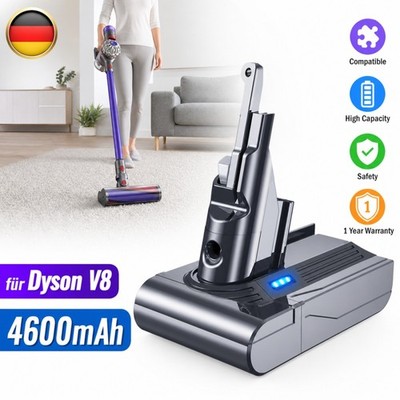 Akku Für Dyson V8 Vacuum Ersatzakku Fluffy Animal Absolute Staubsauger 4600mAh
