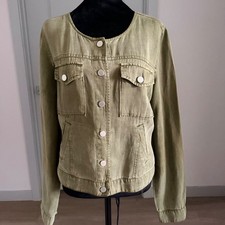 Sanctuary Anthropology Olive Green Snap Utility Jacket Womens Size M Gorpcore