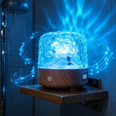 Waterproof Shower Light with Bluetooth Speaker, 16 Colors Shower Lamp with To...