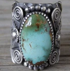 VTG Natural Turquoise Silver Ring s6